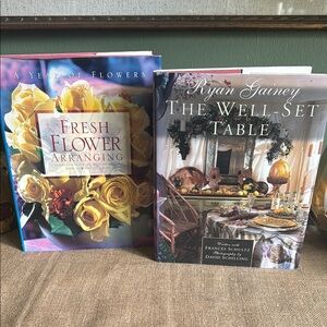 Vintage Home Decor Books: Flower Arranging ‘94 & Table Setting ‘96 Cottagecore